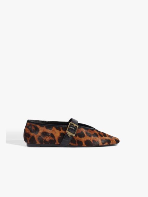 SCHUTZ Vick Buckle Calf Hair Ballet Flat