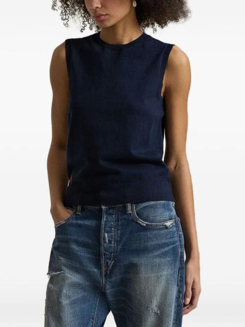 Polo Ralph Lauren logo-embroidered sleeveless sweater