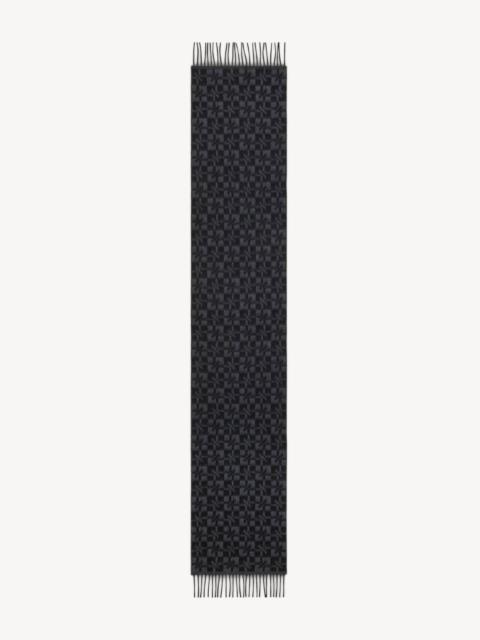 KENZO 'Kenzogram' scarf in virgin wool