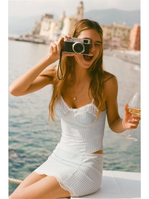 LoveShackFancy Lilosa Gingham Swim Skirt