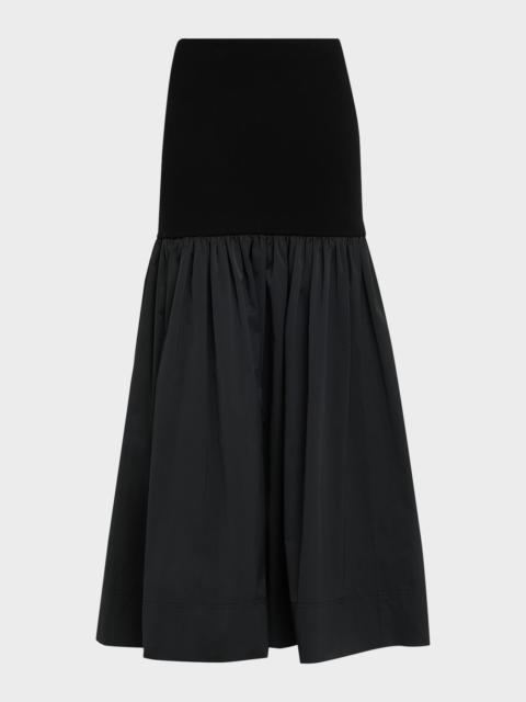 A.L.C. Cami Merino Combo Maxi Skirt