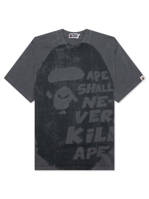 BAPE BIG APE HEAD TEE - BLACK