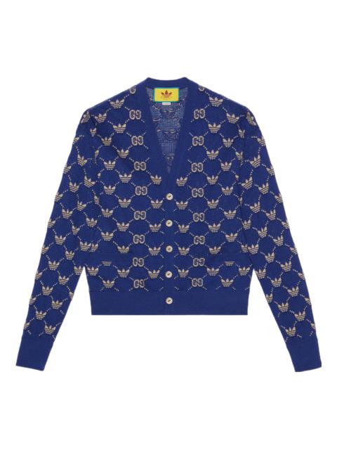 Gucci x adidas GG Trefoil Cardigan 'Blue' 700474-XKCD0-4753