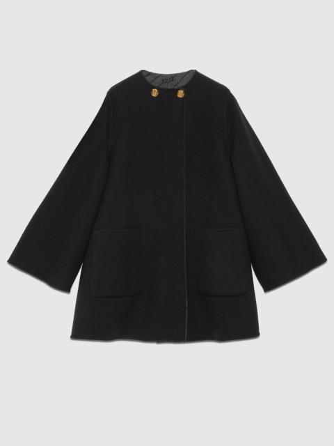 GUCCI Reversible diagonal G wool coat