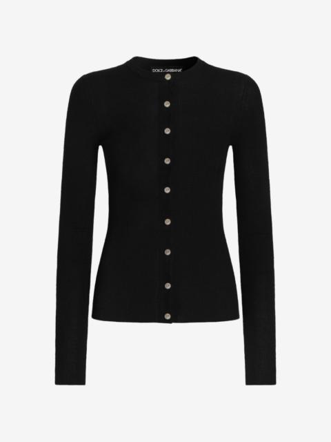 Dolce & Gabbana ribbed cashmere cardigan