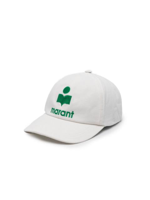 logo-embroidered cotton cap