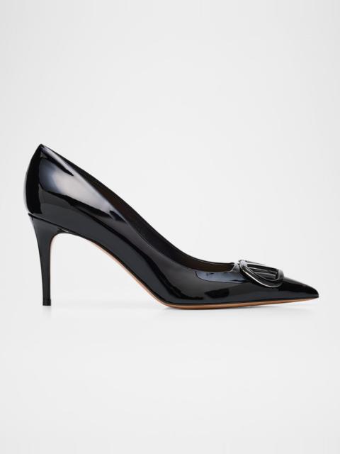 Valentino 80mm VLogo Patent Leather Pumps