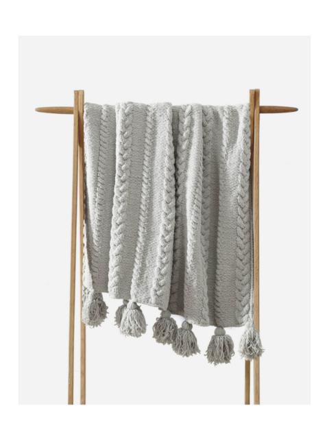 FREE PEOPLE Sunday Citizen Braided Pom Pom Throw