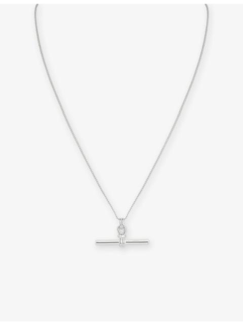 ASTRID & MIYU Hardware T-Bar 925 Sterling Silver Pendant Necklace