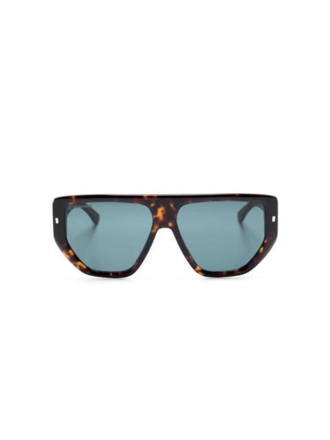 DSQUARED2 Hype tortoiseshell pilot-frame sunglasses