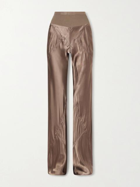 Rick Owens Bias Satin Flared Pants
