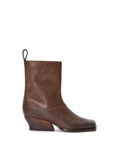 Loewe Onda bootie in split calfskin