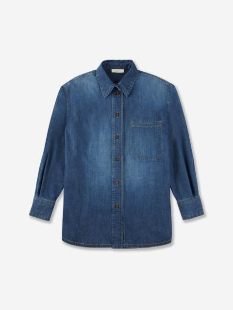 SLOWEAR Regular fit cotton denim shirt