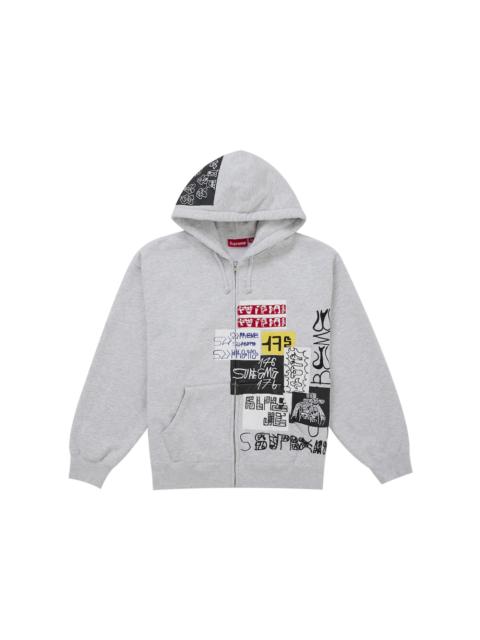 Supreme Supreme 176 Zip Up Hooded Sweatshirt Heather Grey