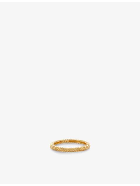 MONICA VINADER Heirloom 18ct yellow gold-plated vermeil sterling-silver stacking ring