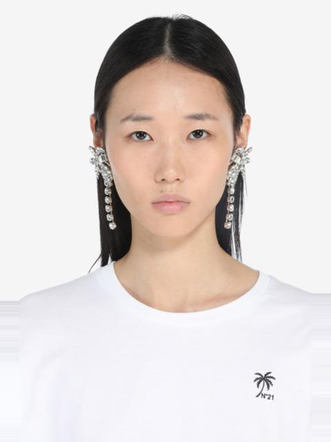 N°21 CRYSTAL-EMBELLISHED EARRINGS