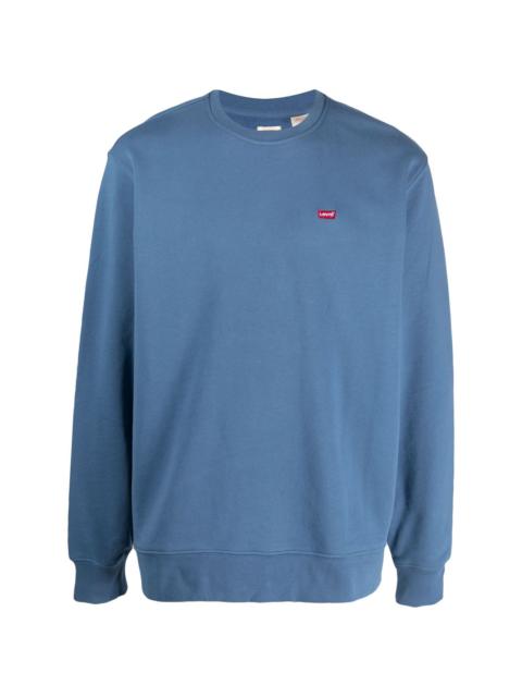 embroidered-logo cotton sweatshirt