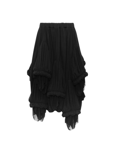 Comme Des Garçons Layered Ruffle Pleated Skirt