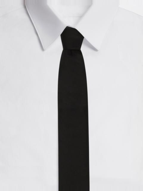 6-cm silk blade tie with DG logo embroidery