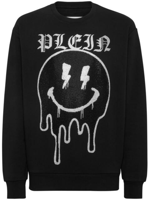 PHILIPP PLEIN Smile rhinestone-embellished sweatshirt