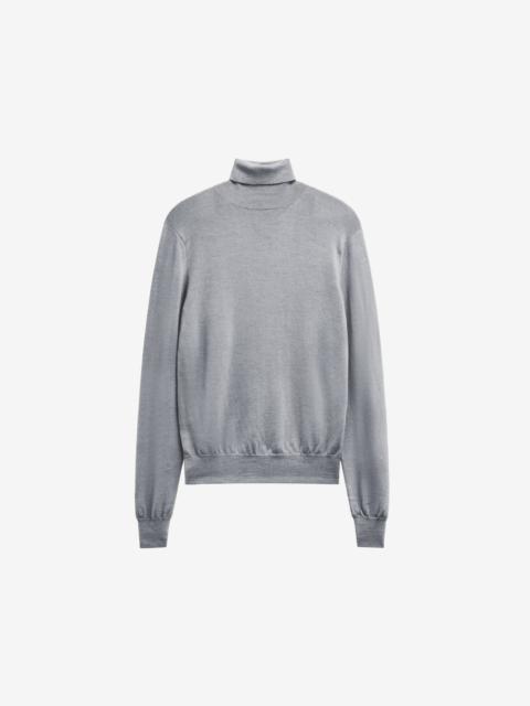 The Frankie Shop Eve Thin Turtleneck Sweater - Light Grey
