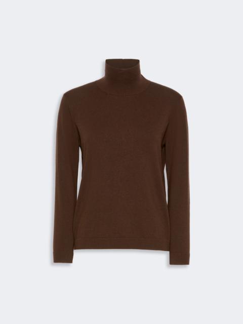 WEEKEND Max Mara KIKU Wool and silk knit turtleneck - BROWN