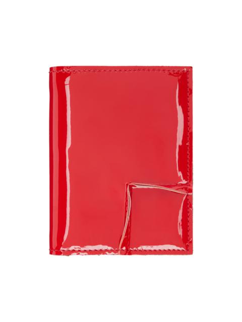 Red Reversed Hem Wallet