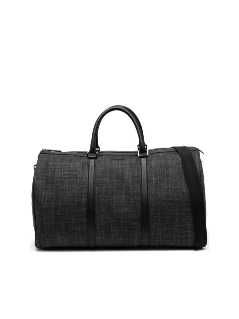 Canali logo-patch duffle bag
