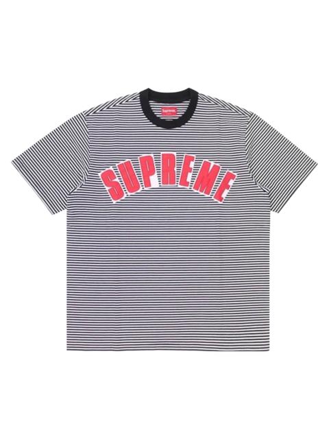 Supreme Arc Appliqué Short-Sleeve Top 'White Stripe'