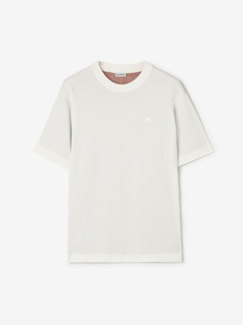 Burberry Check Cotton T-shirt