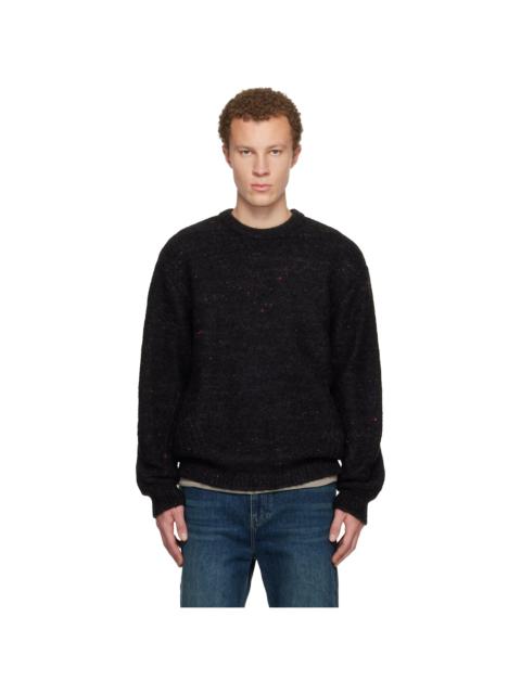 Wooyoungmi Black Stitch Line Round Neck Sweater