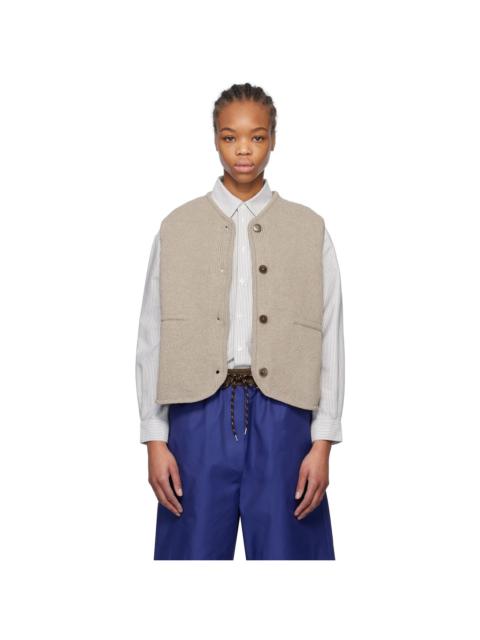 Taupe Cotton Vest