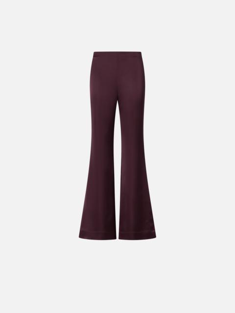 PINKO FLARED TROUSERS IN SATIN