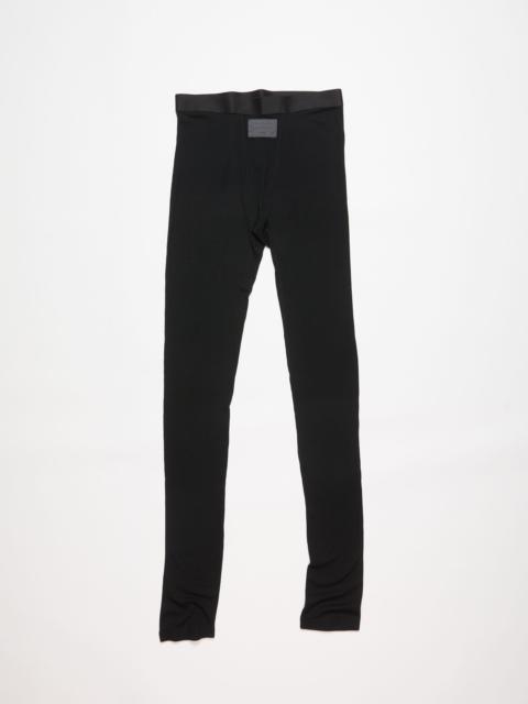 Rib leggings - Black