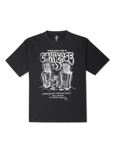 Converse Nonstop Joy Graphic T-Shirt 'Black' 10023464-A02