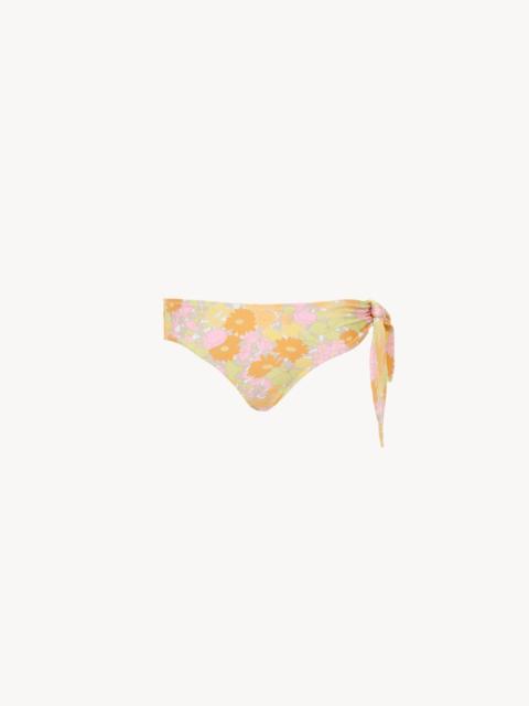 Chloé SUNBLEACHED FLOWER-PRINT BIKINI BOTTOMS