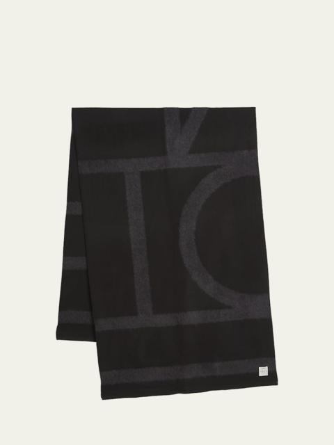 TOTEME Monogram Twill Scarf