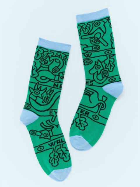 Walter Van Beirendonck New Eyes Socks