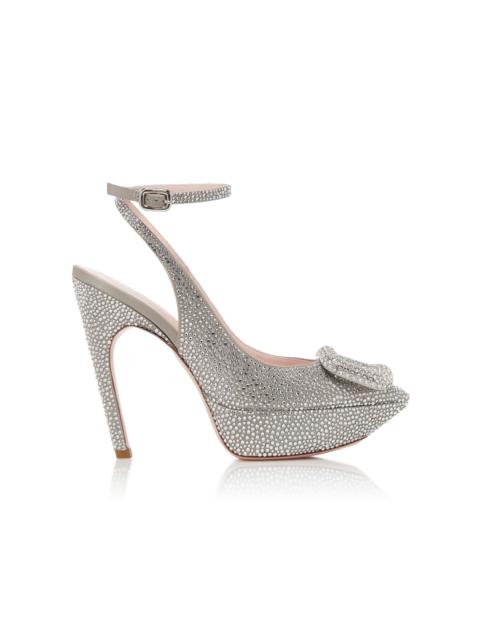 Roger Vivier Choc Buckle Embellished Pumps silver