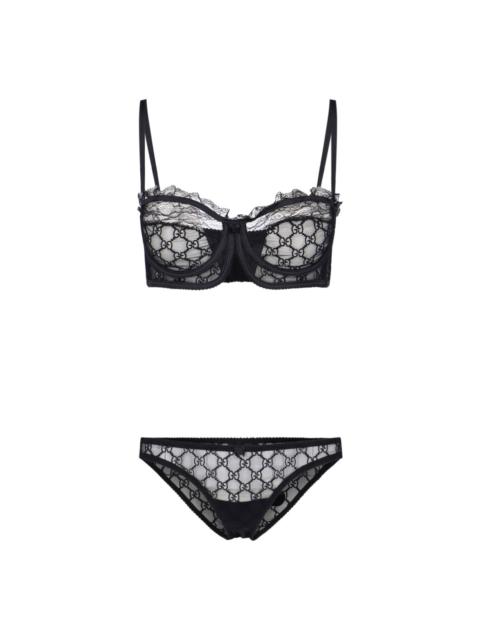 GUCCI GG TULLE LINGERIE SET