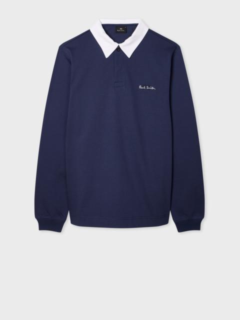 Paul Smith Navy PS Logo Rugby Top