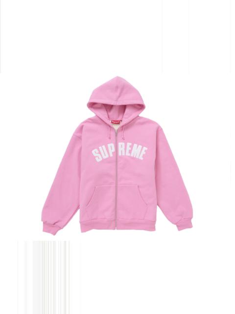 Supreme Arc Thermal Zip Up Hooded Sweatshirt Pink