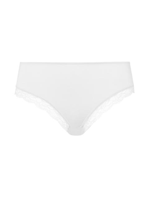 HANRO Cotton Lace Cotton High Cut Brief