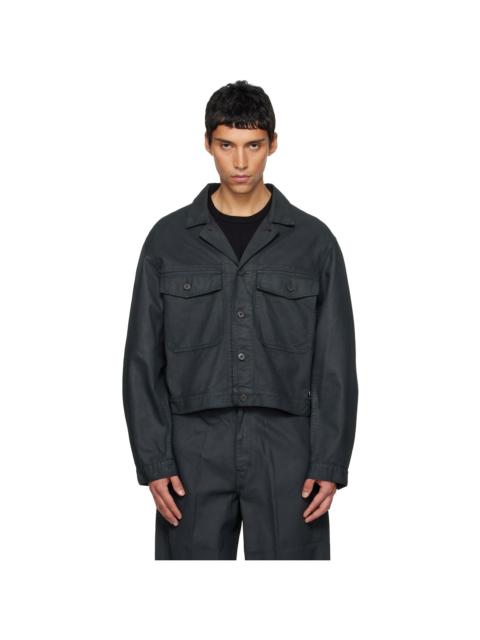 Lemaire Black Trucker Denim Jacket