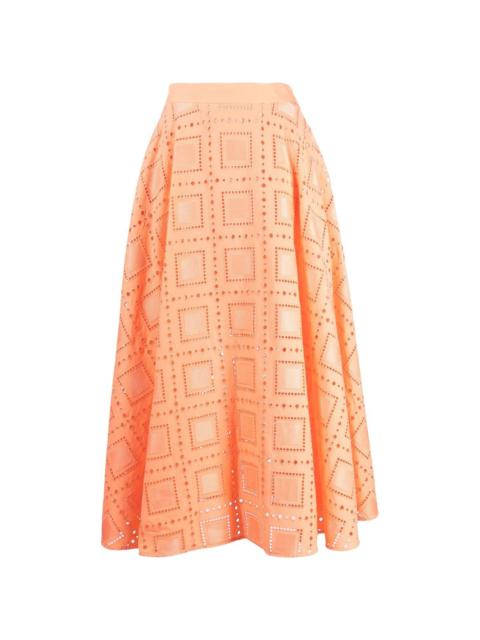 MSGM high-waisted midi skirt