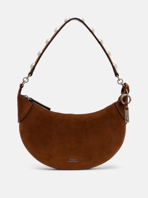 Polo Ralph Lauren Polo ID Mini studded suede shoulder bag
