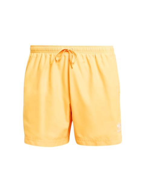 adidas adidas Adicolor 3-Stripes 5-Inch Swim Shorts Flash Orange