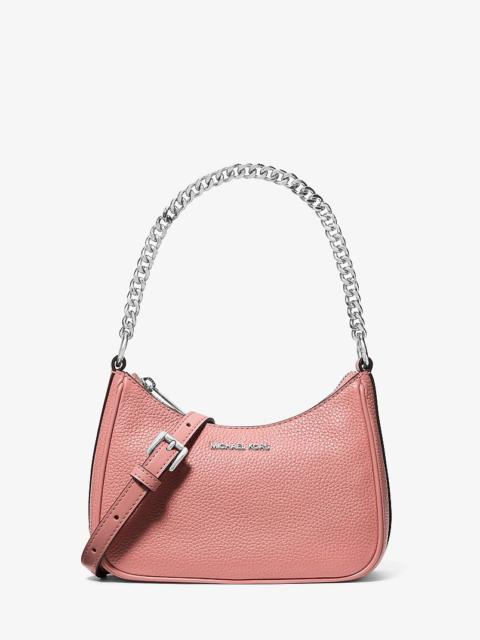 MICHAEL KORS Jet Set Travel Small Pebbled Leather Convertible Crossbody Bag