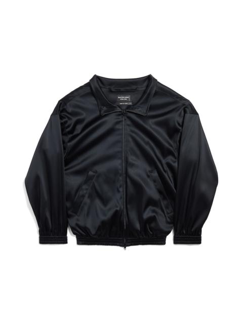 BALENCIAGA Women's Off-shoulder Tracksuit Jacket in Black