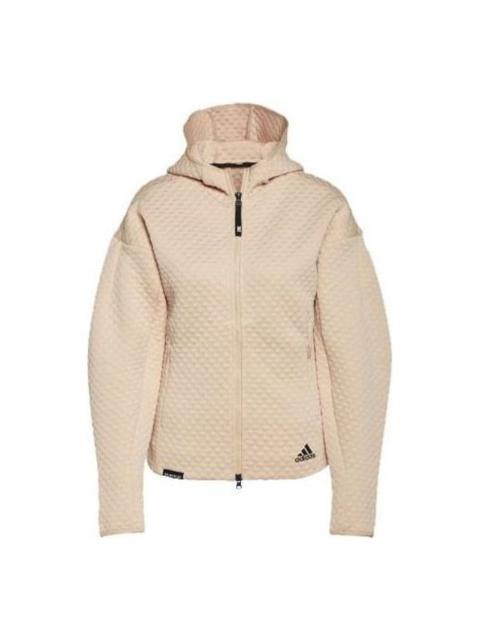 adidas (WMNS) adidas Z.N.E. Sportswear Full Zip Hoodie 'Pink' H42063